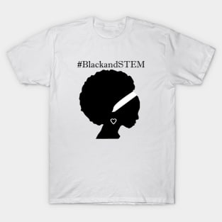 Black and stem T-Shirt